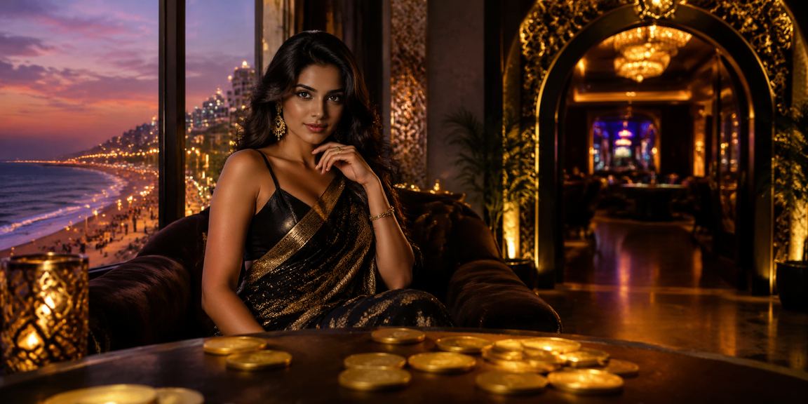 Elegant casino setting in Chennai with players enjoying Baccarat game